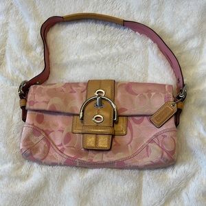 Pink coach purse